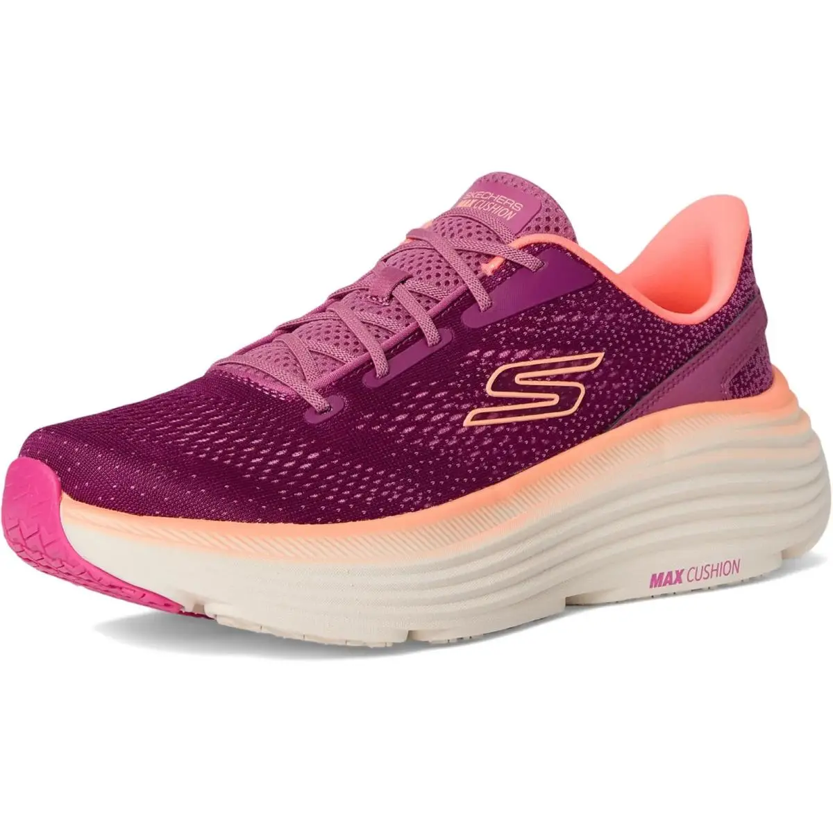 Skechers Womens Max Cushioning Endeavour Kauska Sneakers - Raspberry Size 7.5 M US 129479