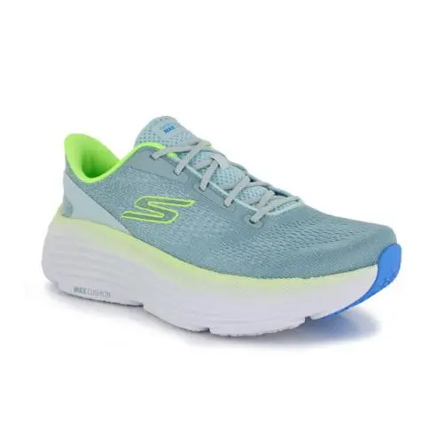 Skechers Max Cushioning Endeavour Women 7 Sage Blue 129479 Athletic Sneaker - Blue, Manufacturer: Black Silver