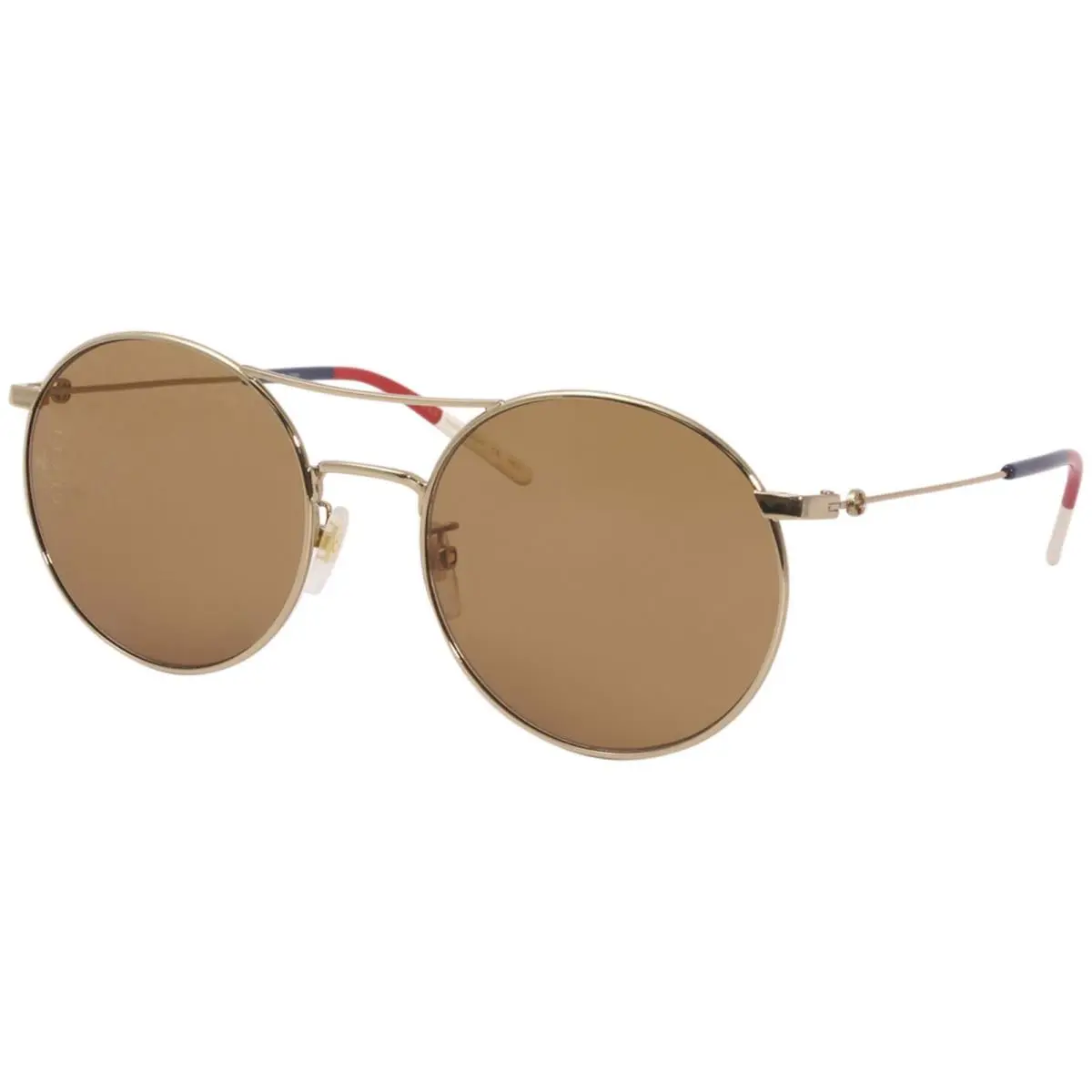 Gucci Gucci-logo GG0680S 003 Sunglasses Women`s Gold/brown Lenses Round 56mm