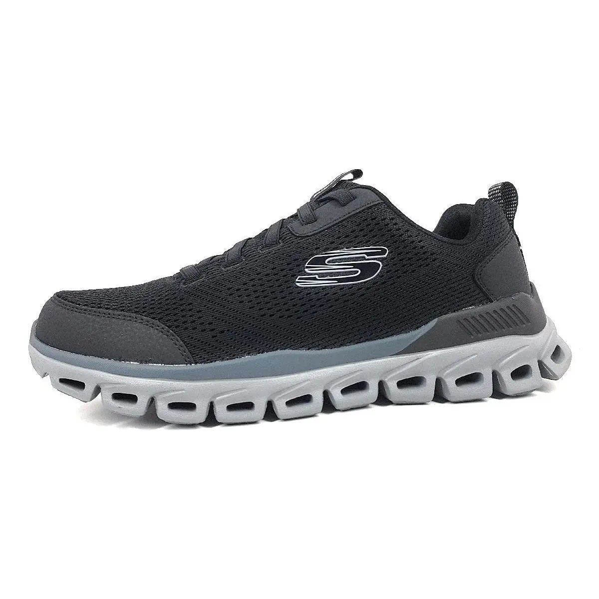 Skechers Men`s Glide Step Fasten Up Lace-up Sneaker Navy/black 9.5
