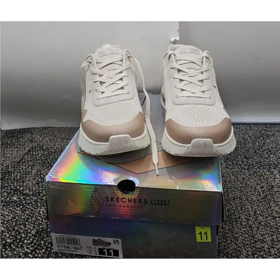 Skechers 177796/NAT Uno Flex Elevatin` Women`s Natural Color Size 11