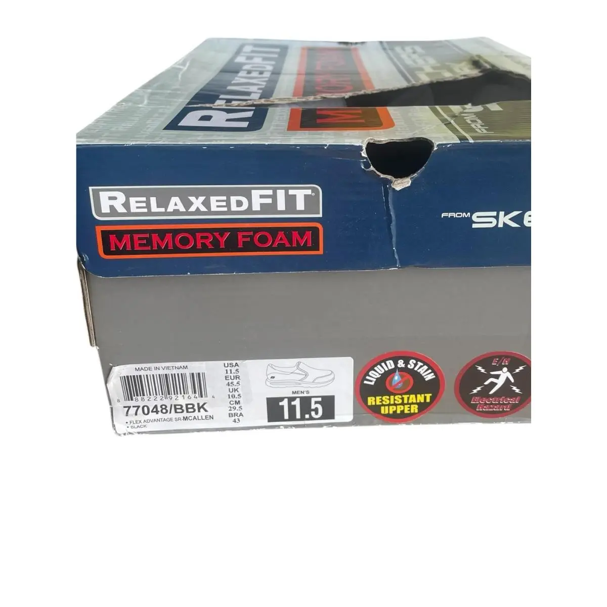 Skechers shoes - Flex Advantage SR-McAllen - Flex Advantage - 77048-007 - Black (UPC: 0888222921644) 8