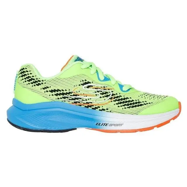 Skechers Elite Sport Stride Sneaker Shoes 403953L Lime/blue Little Kid 13.5 - Lime/Blue