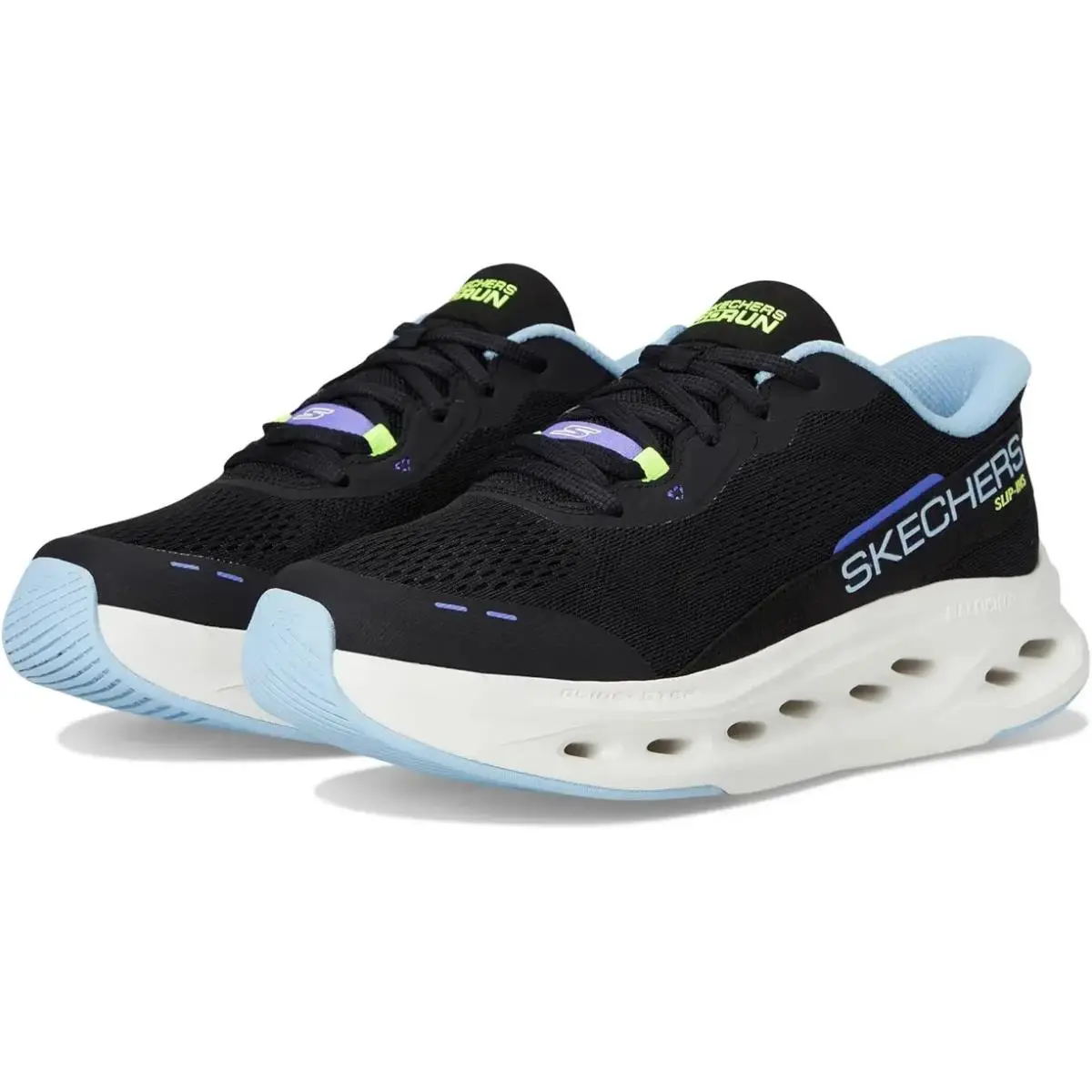 Skechers Slip-ins Max Cushioning Glide Step Athletic 129400/BKBL Black Blue 8.5