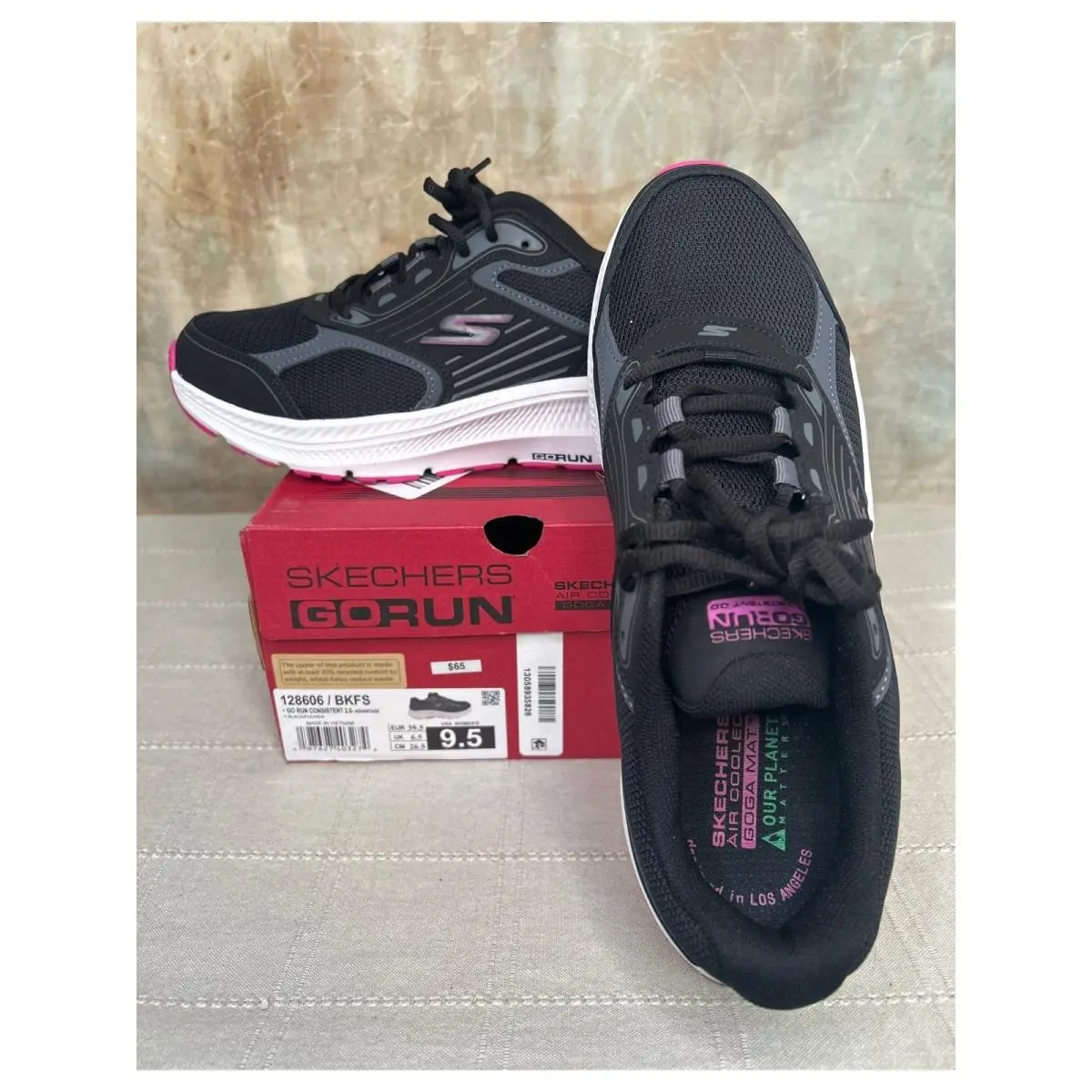 Skechers shoes - GO RUN Consistent 2.0 Advantage 128606 - Black 7