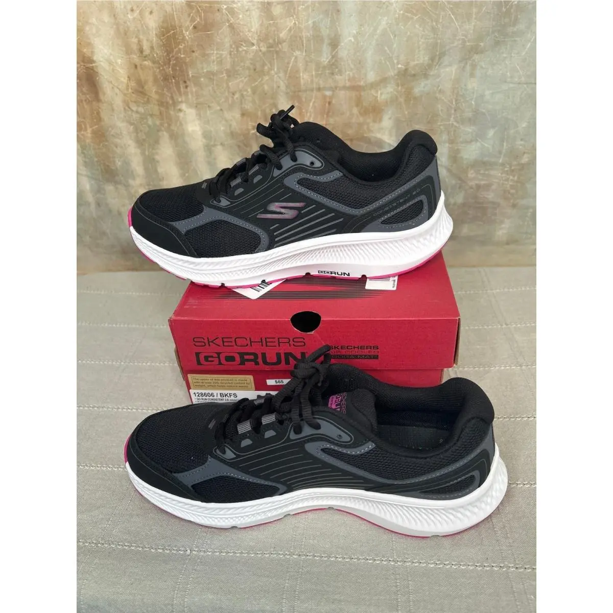 Skechers shoes - GO RUN Consistent 2.0 Advantage 128606 - Black 8