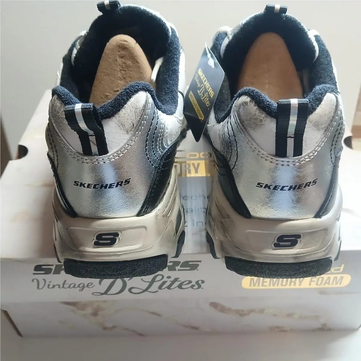 Skechers shoes - Skechers D`Lites Metallic Series - Metallic Series - 150245 - Silver 6