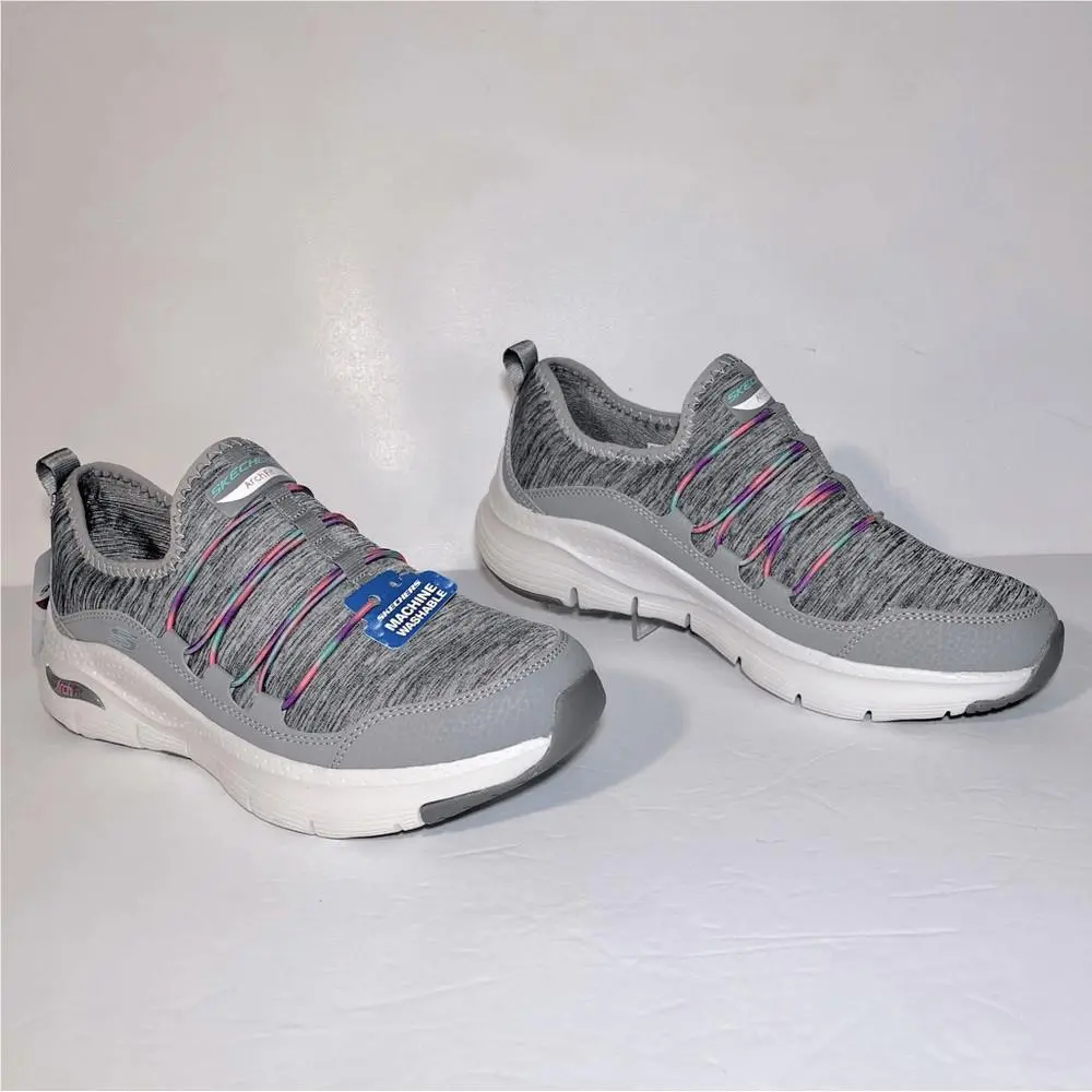 Skechers shoes - Skechers Arch Fit Rainbow View - Gray, Exterior: Gray 0