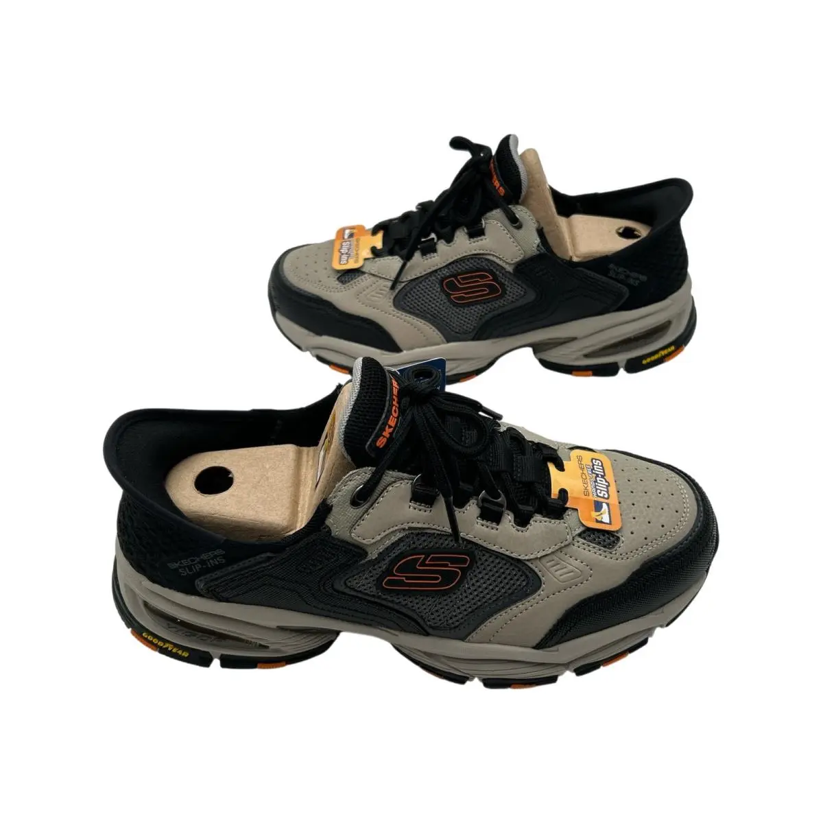 Skechers shoes - Skechers Men`s Vigor 3.0 Training Sneakers - 237445W - Taupe/Black 4