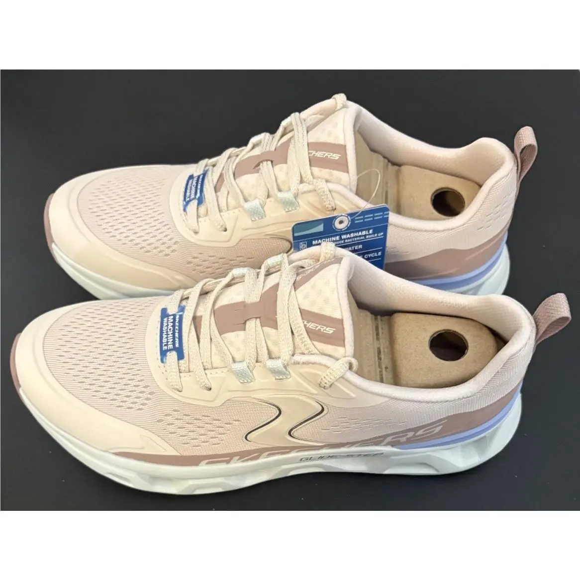 Skechers Women’s Glide-step Slip-ins Walking Shoes Sneakers 9M Natural 🆕