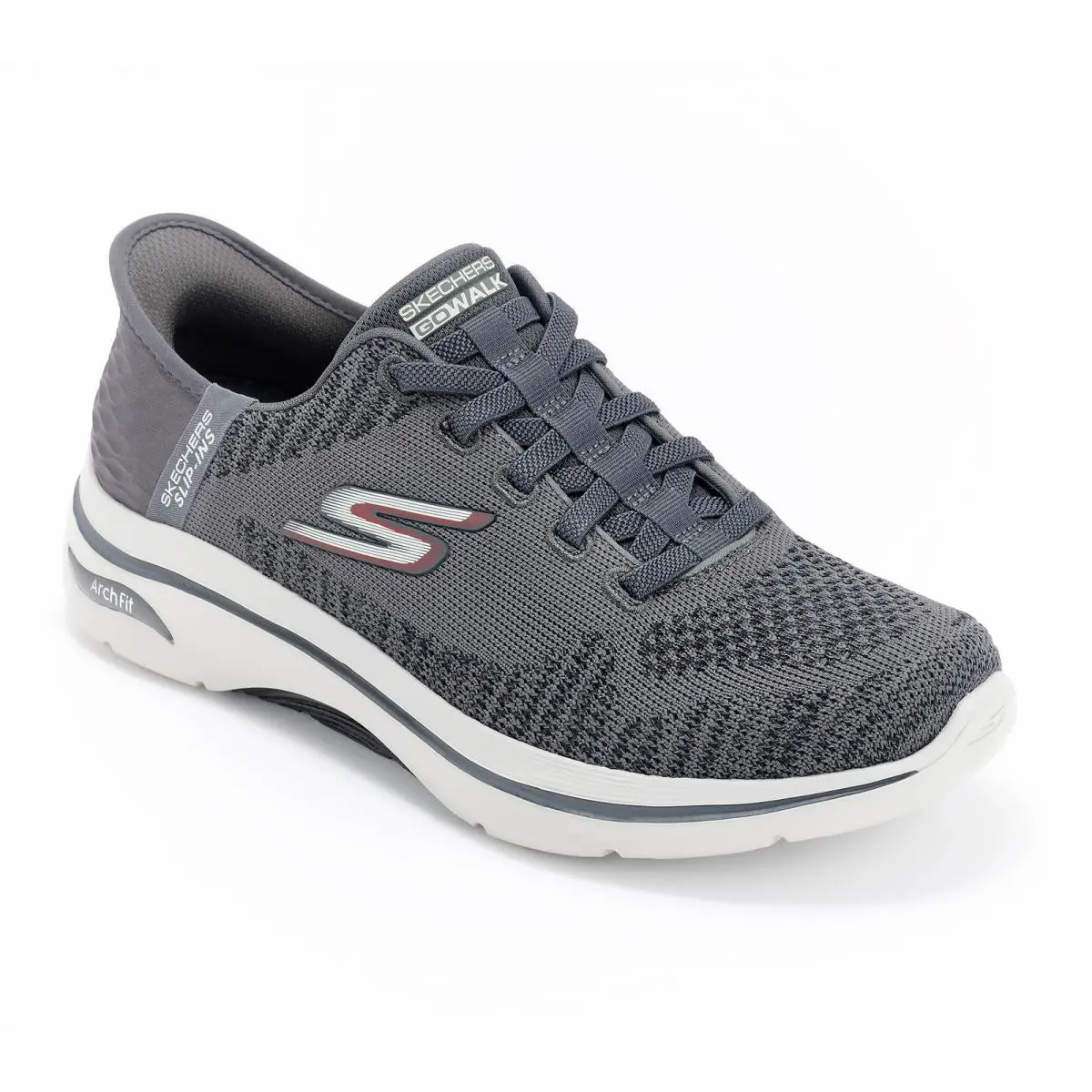 Skechers Men`s Slip-ins GO Walk Arch Fit 2.0 Walking Sneaker Charcoal 10/M