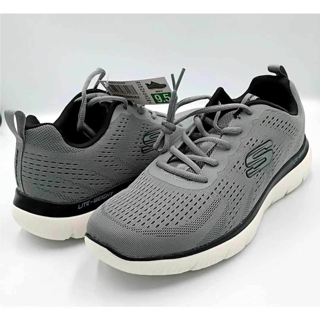 Skechers Memory Foam Lite-weight Shoes 16890 Gray Men`s Size 9.5