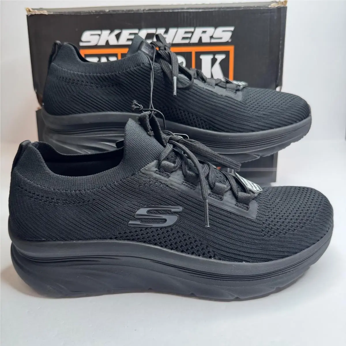 Skechers Work Relaxed Fit Womens Slip Resistant Memory Foam Shoes Black Size 11