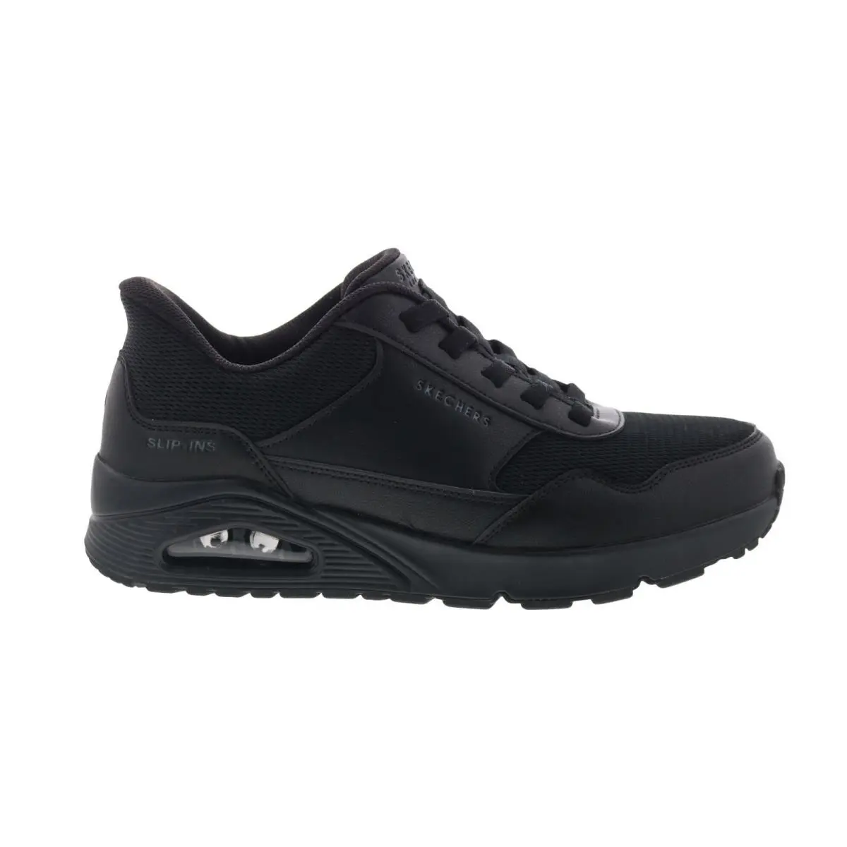 Skechers Uno - Banksia 183022-BBK Mens Black Lifestyle Sneakers Shoes 9.5