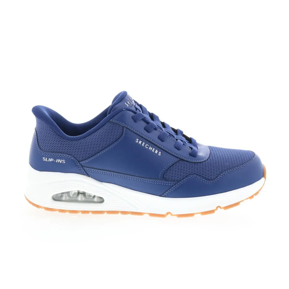 Skechers Uno - Banksia 183022W-NVY Mens Blue Wide Lifestyle Sneakers Shoes 10