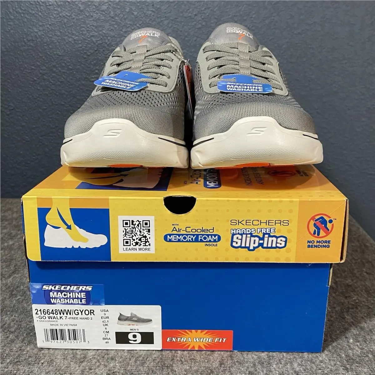 Skechers shoes - Skechers Go Walk 7 Slip-Ins - 216648WW - Gray 9