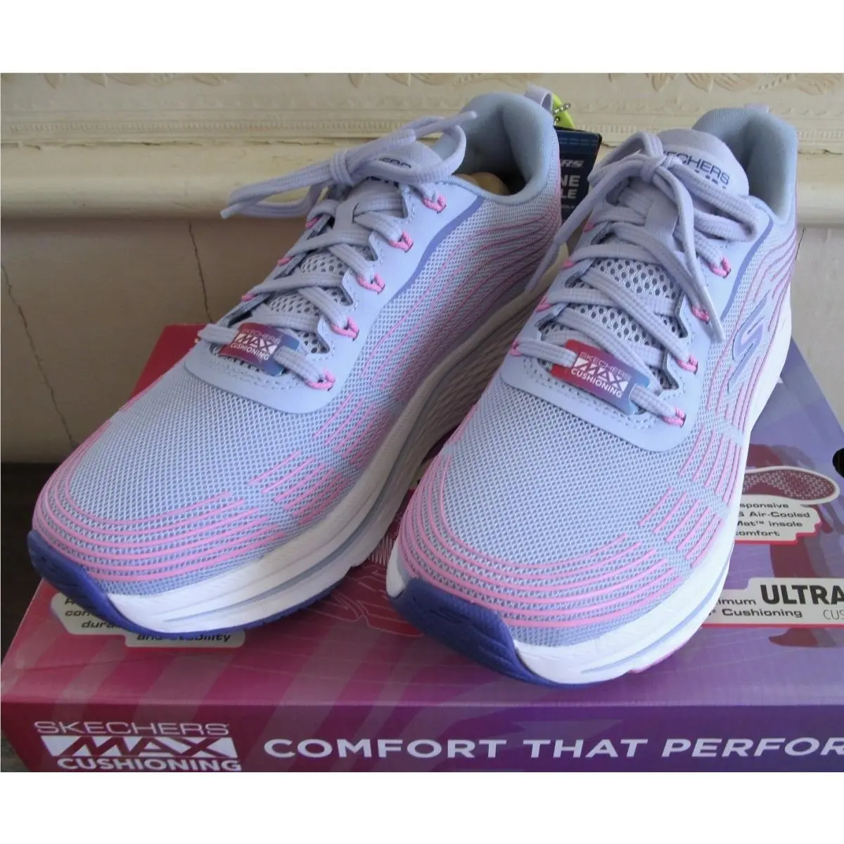 Skechers shoes - Skechers Go Run Max - Run Max - 129600 - Blue (UPC: 196989301334) 0
