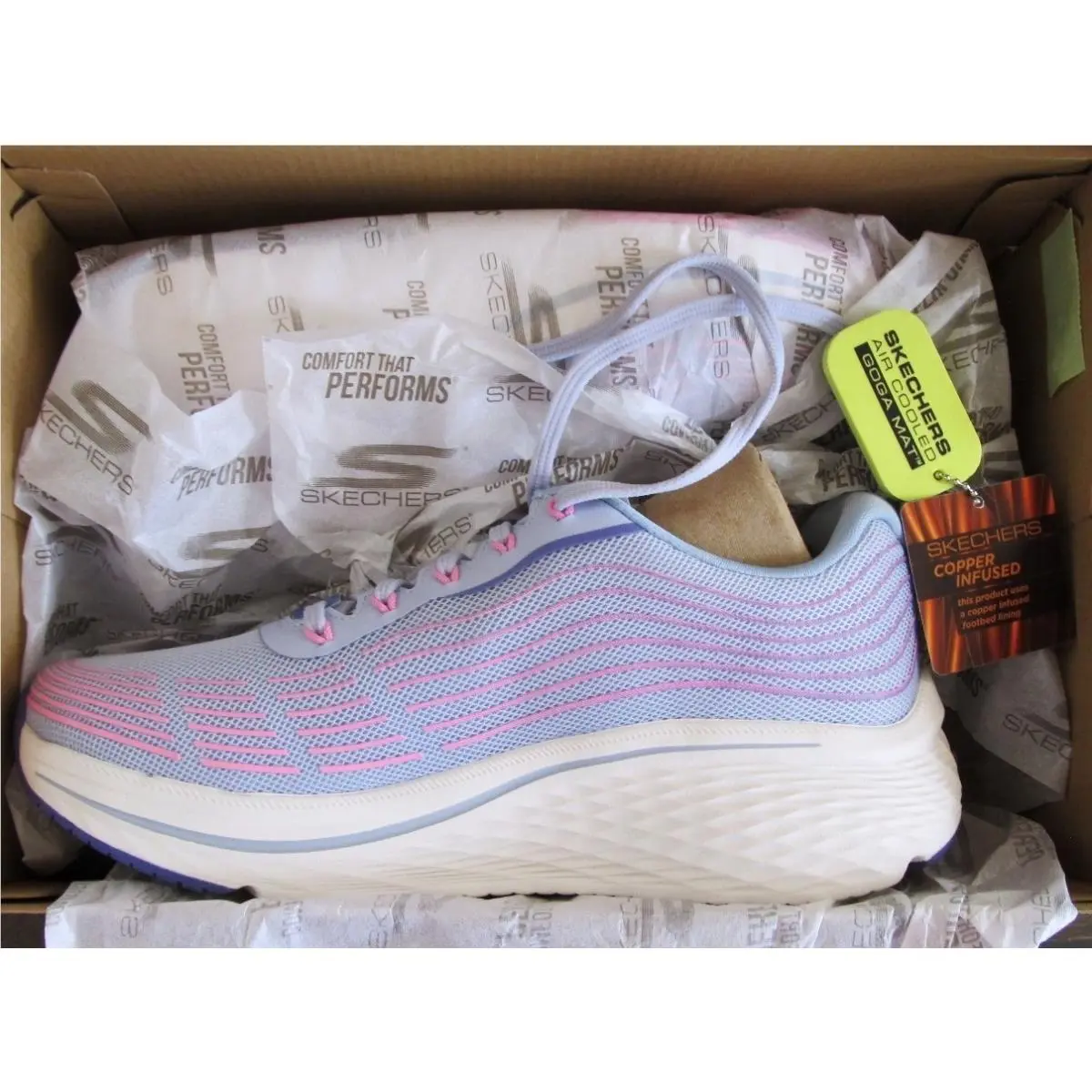 Skechers shoes - Skechers Go Run Max - Run Max - 129600 - Blue (UPC: 196989301334) 7