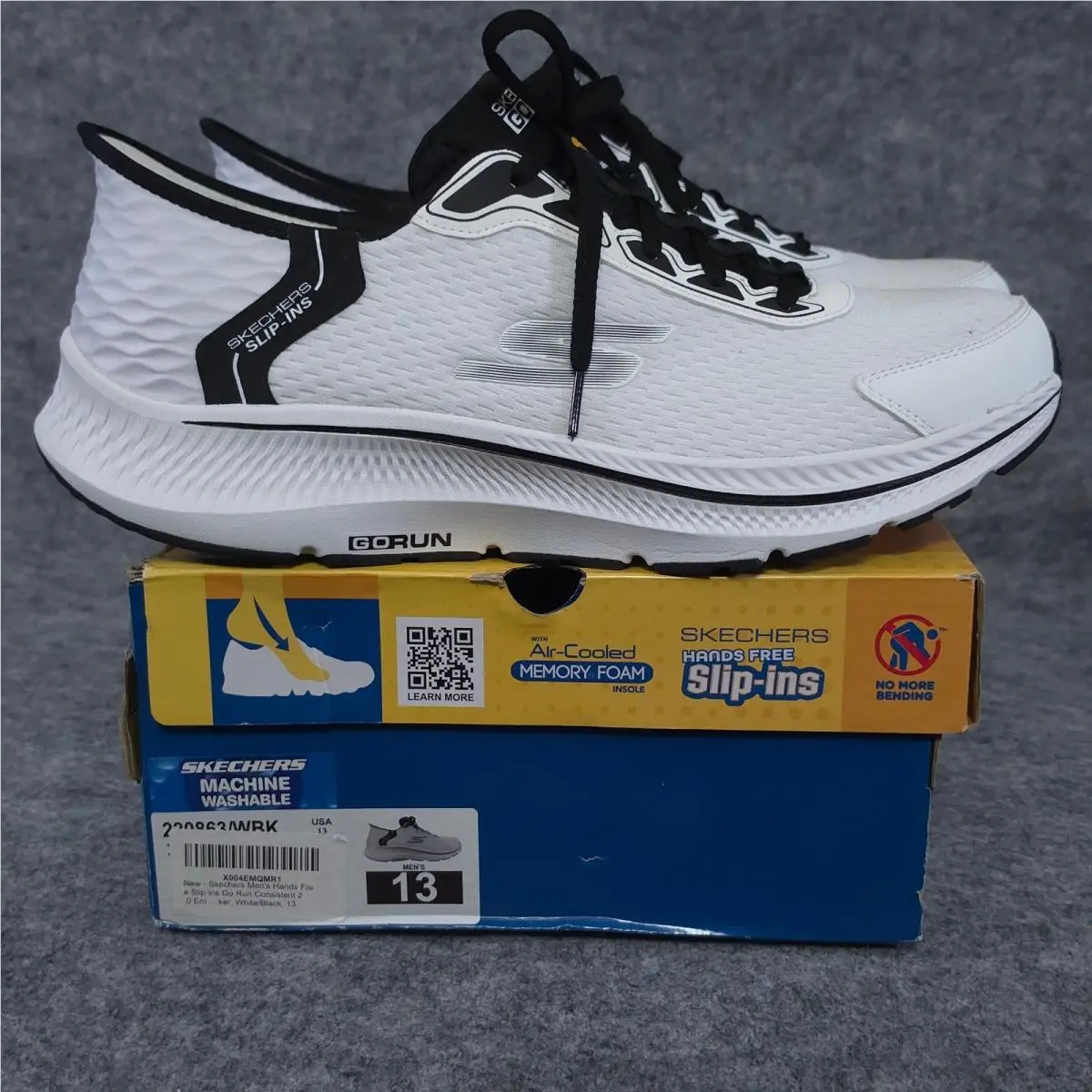 Skechers shoes - Go Run Consistent 2.0 220863WRK - White 5