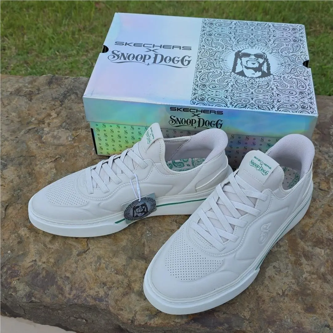 Skechers x Snoop Dogg Snoop One Next Episode Men`s Sneakers Off White 10.5