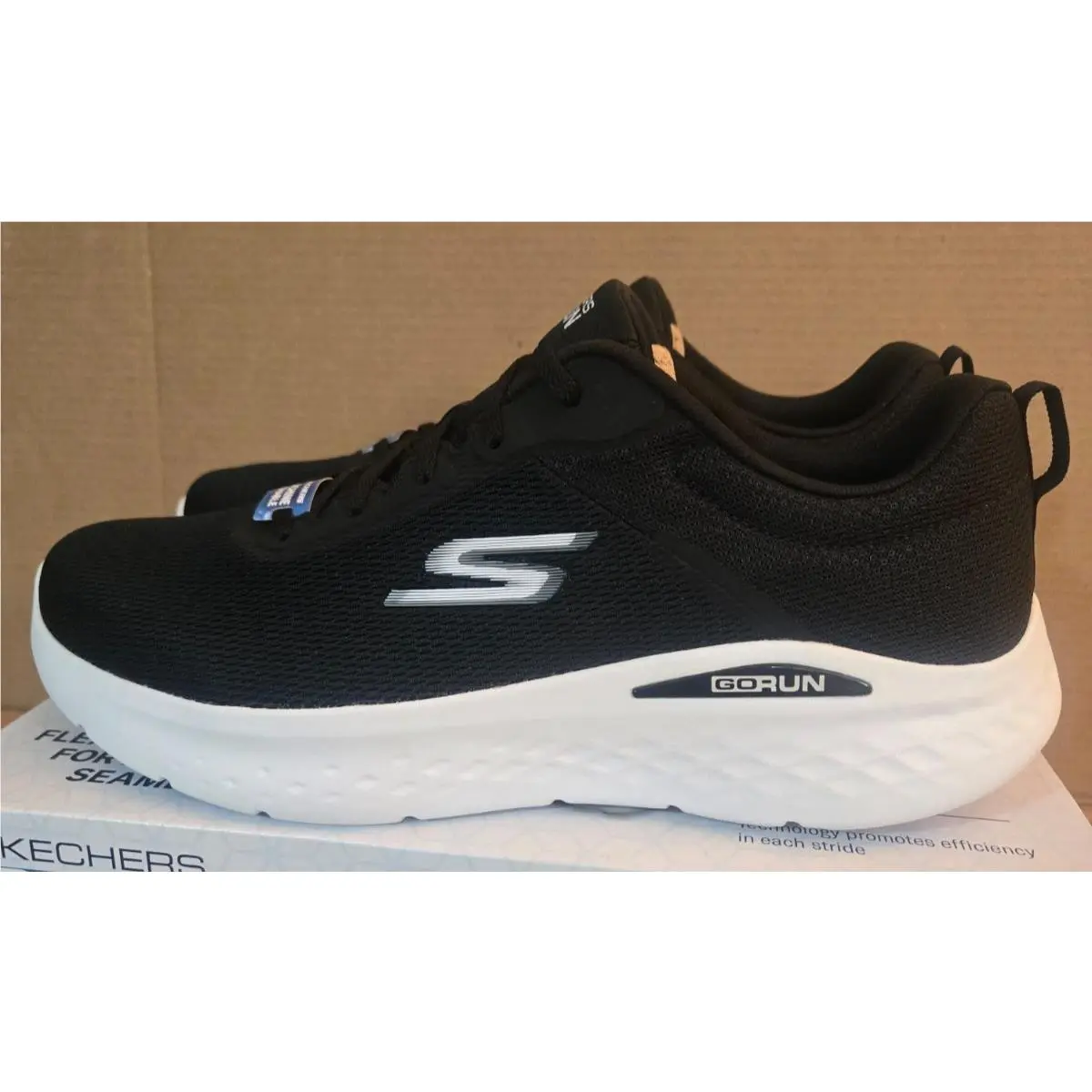 Skechers shoes - Skechers Go Run Lite-Quick Stride - 220893 - Black/White (UPC: 196642751254) 3