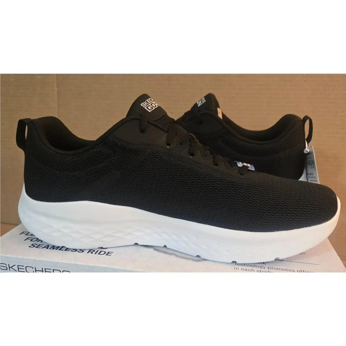 Skechers shoes - Skechers Go Run Lite-Quick Stride - 220893 - Black/White (UPC: 196642751254) 6
