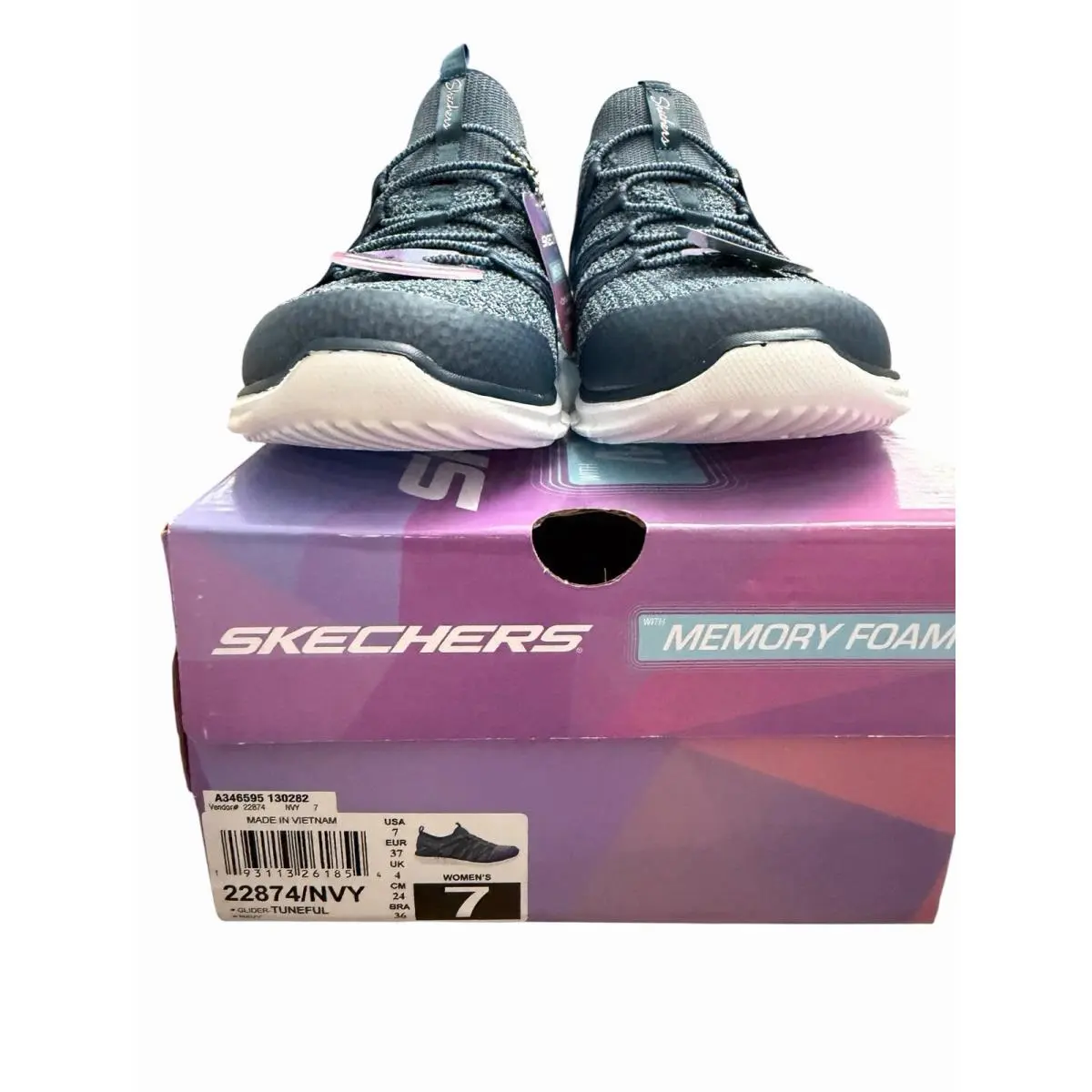 Skechers shoes - Skechers Memory Foam - Memory Foam - 22874 - Blue (UPC: 193113261854) 8