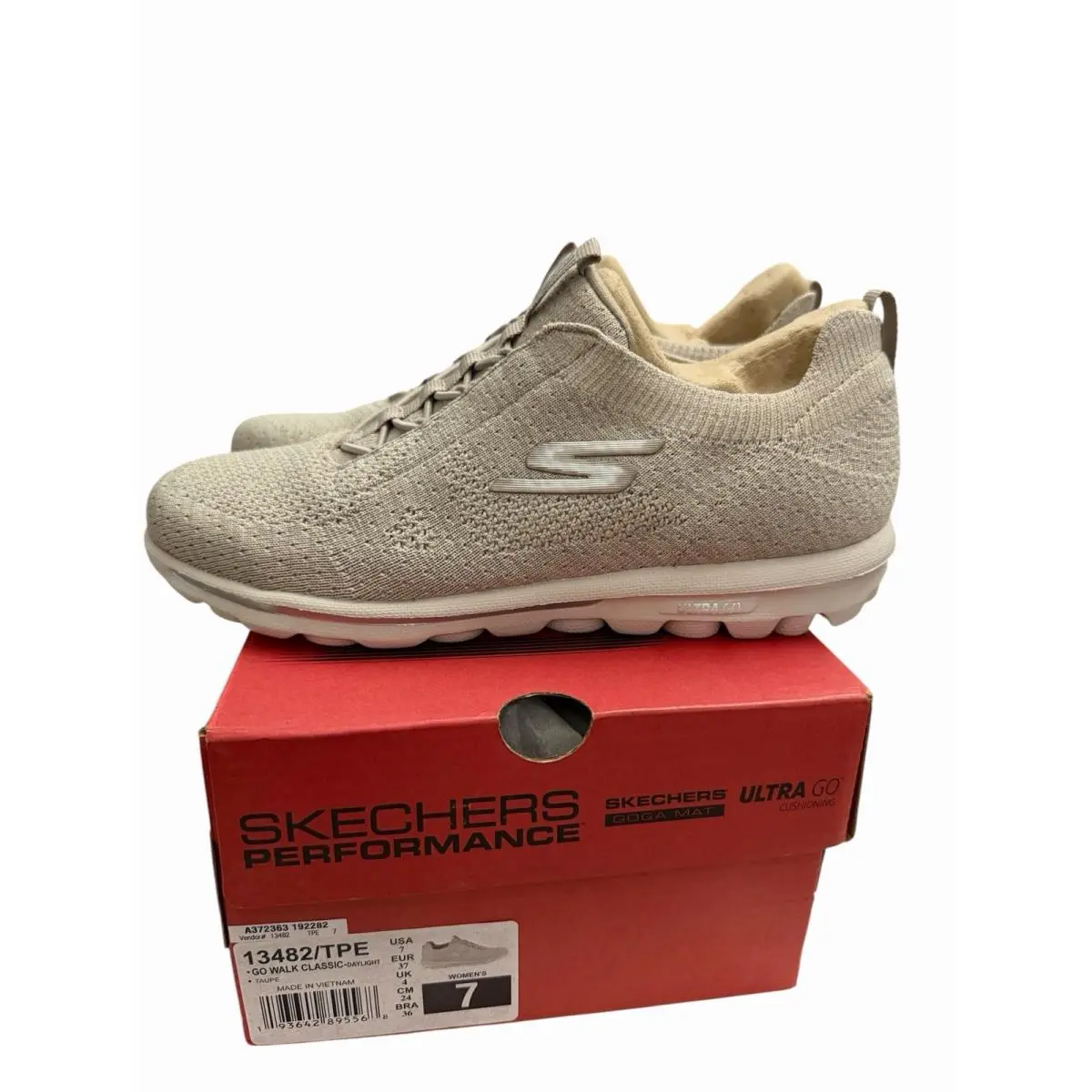 Skechers shoes - Skechers Go Walk - Walk - 13482 - Beige (UPC: 193642895568) 4