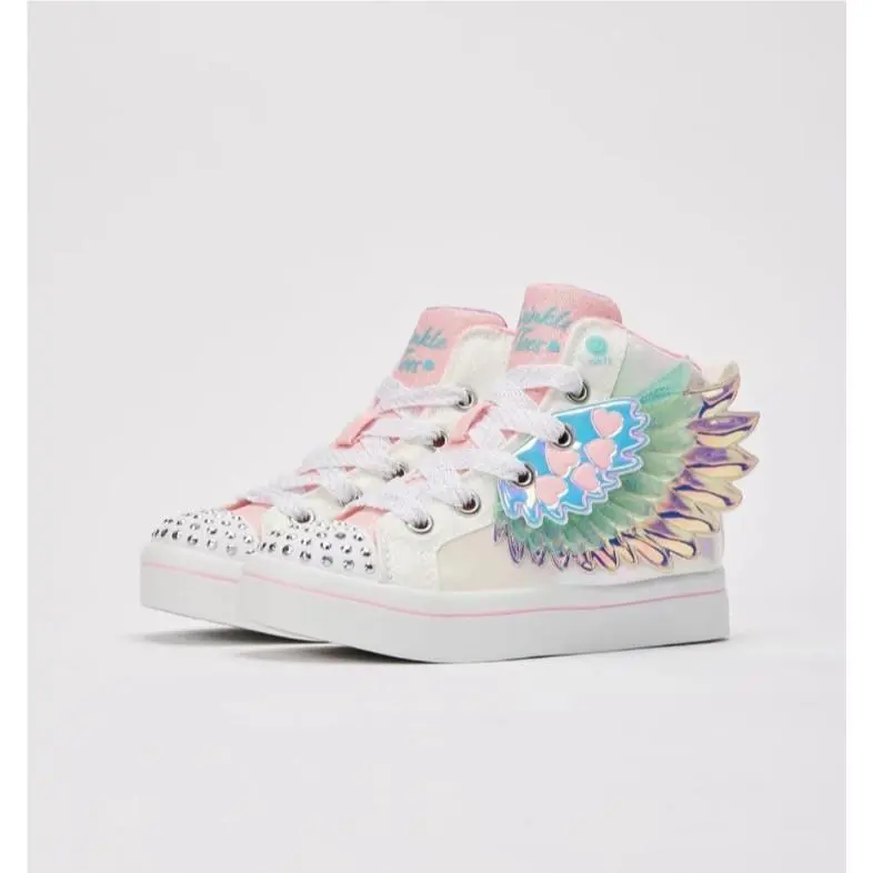 Skechers Girls Twi-lites 2.0 Wingsical Wish Light-up Wings Casual Sneakers sz 3