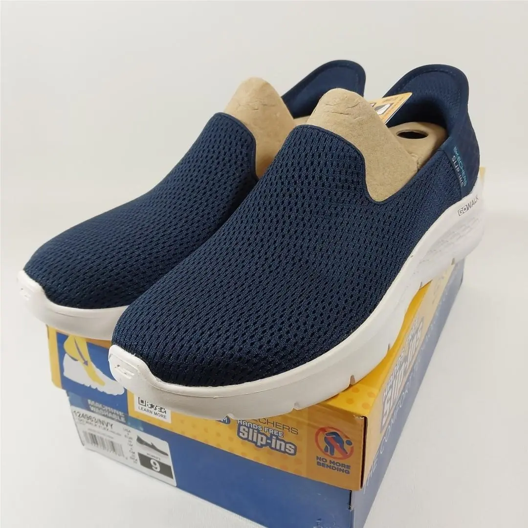 Skechers Womens Go Walk Flex 124963W Navy Casual Shoes Sneakers Size 9