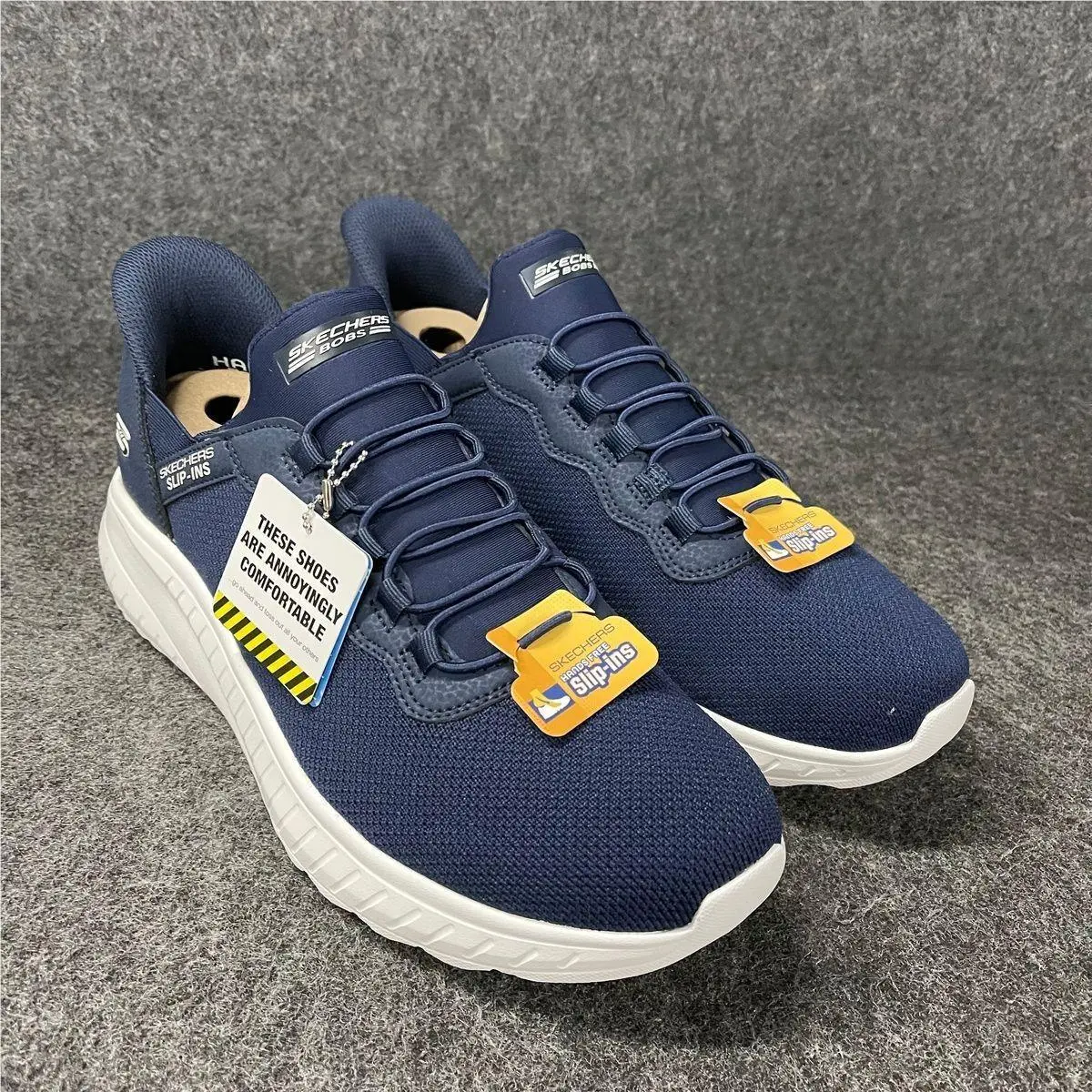 Skechers Bobs Squad Chaos Daily Hype Slip-ins Shoes Men`s Size 10 Navy