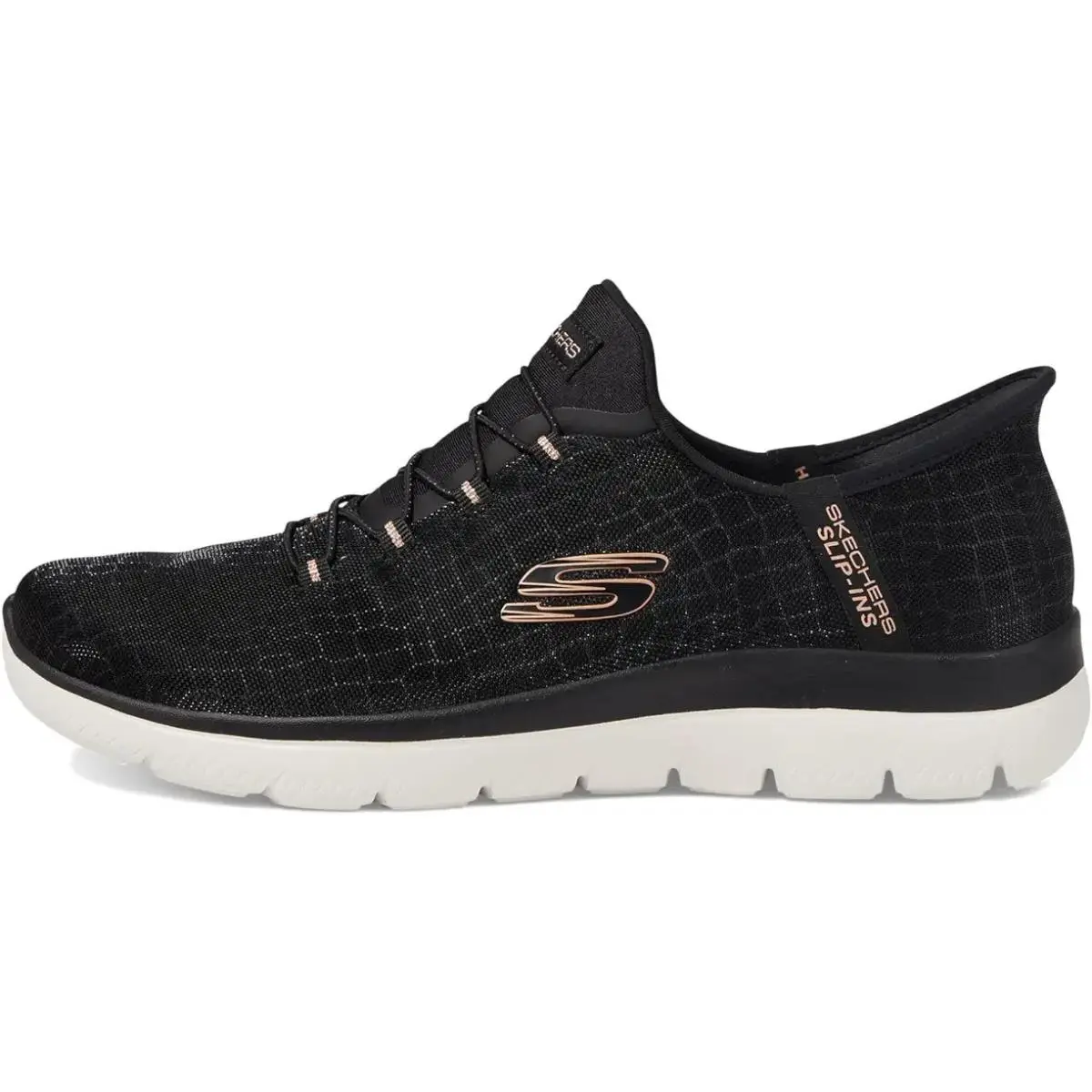 Skechers shoes - Summits Classy Night - Summits Classy Night - Slip On Walking Shoes - Black / Rose Gold (UPC: 197627290584) 1