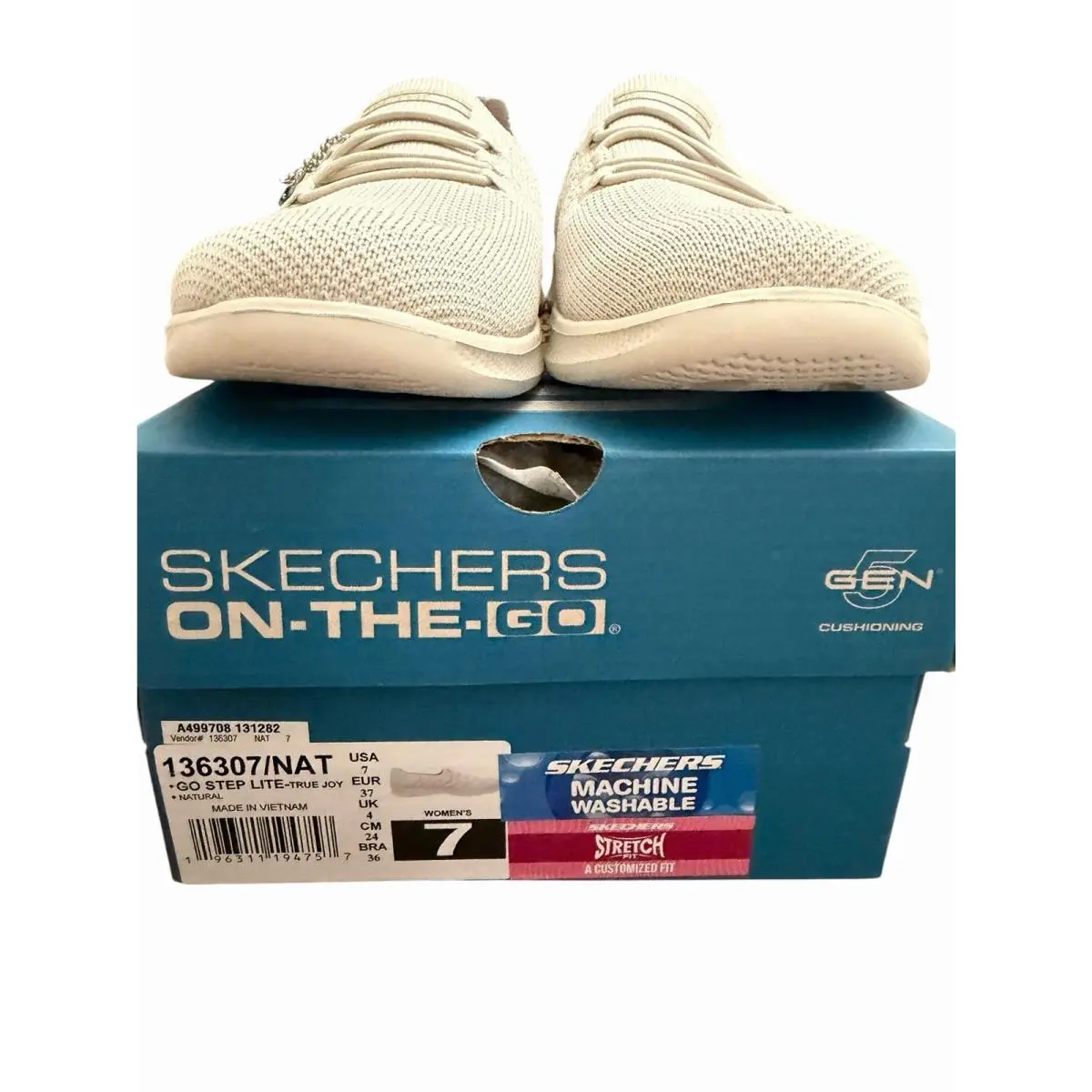 Skechers shoes - Skechers On the Go - the - 136307 - Beige (UPC: 196311194757) 4
