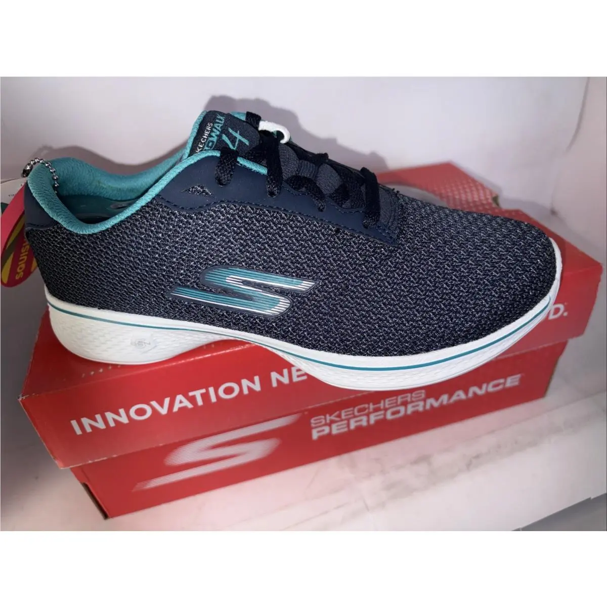 Skechers shoes - Skechers NVTL GO WALK-GLORIFY - NVTL - 14175 NVTL - Navy / TEAL 6