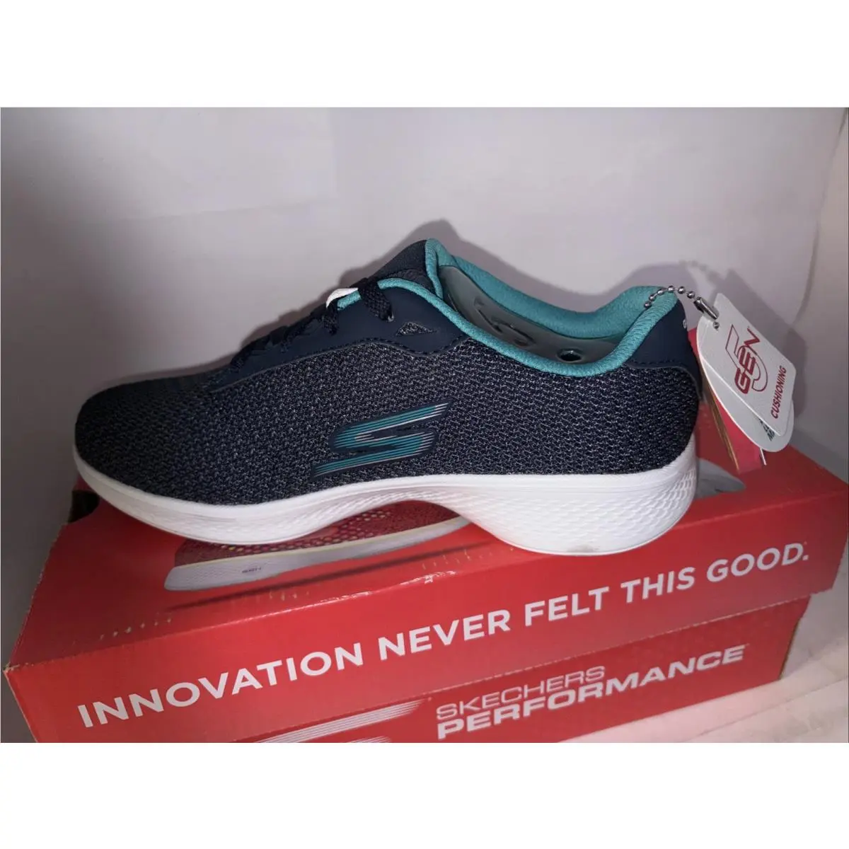 Skechers shoes - Skechers NVTL GO WALK-GLORIFY - NVTL - 14175 NVTL - Navy / TEAL 8