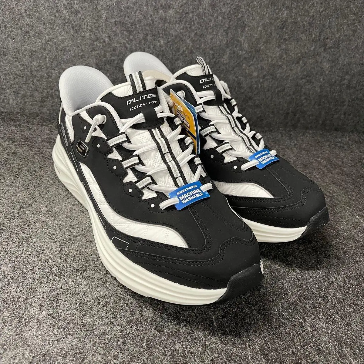 Skechers Contour Foam-cozy D`lites Running Shoes Men`s Size 10