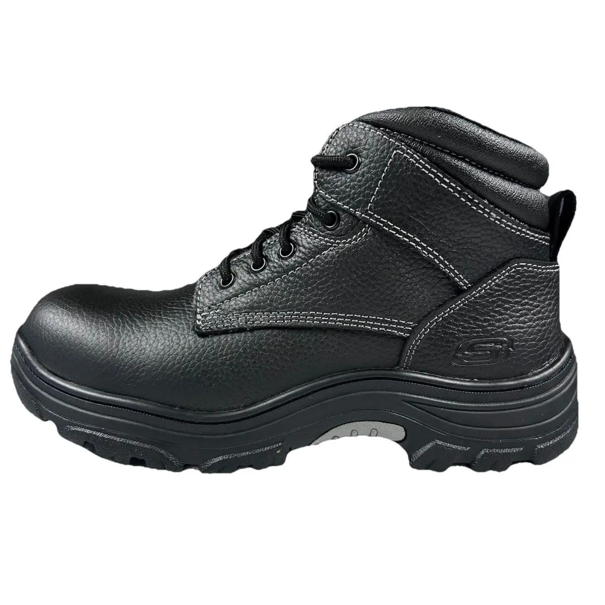 Skechers Work Men`s Burgin Congaree Soft Toe EH Work Boot Size 11 Black