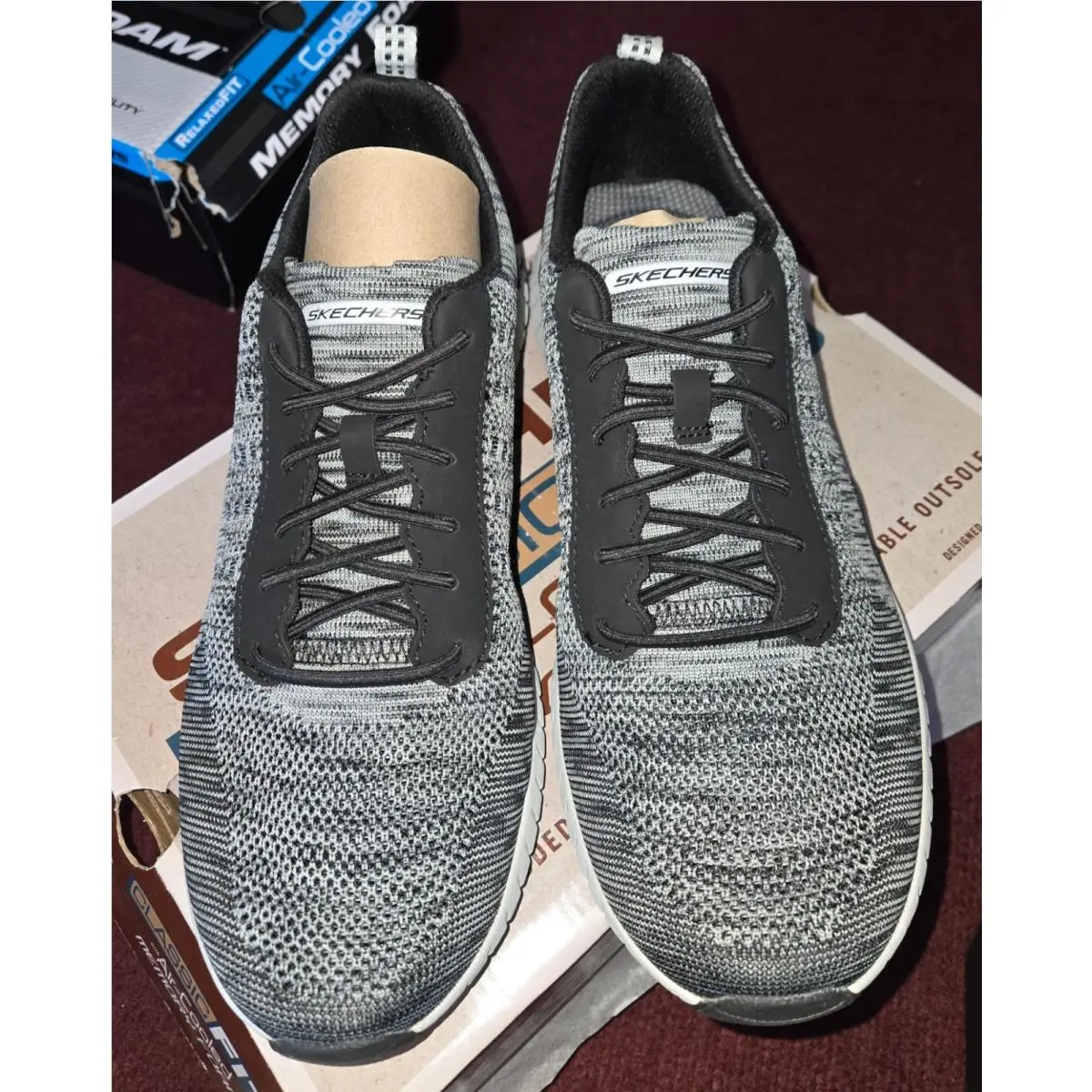 Skechers shoes - Black and Grey 1