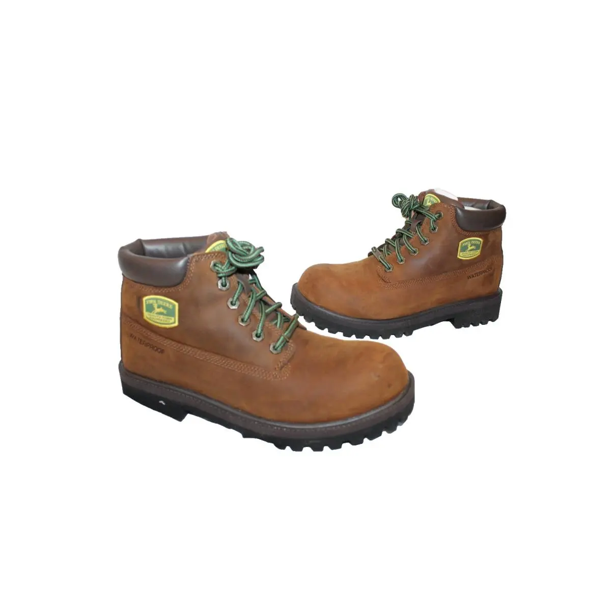 Men`s Skechers x John Deere WP Sergeants Dozer Work Boots Brown SZ 9