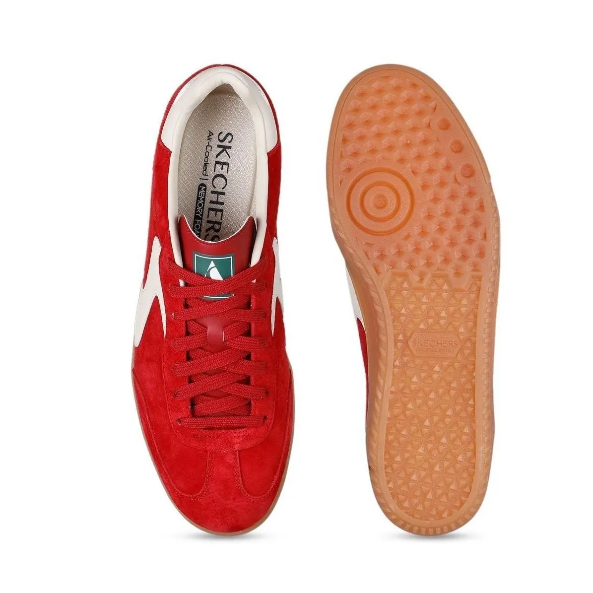Skechers Mens Size 8.5 Classics Hot Shot-azir Sneaker Court Red Suede