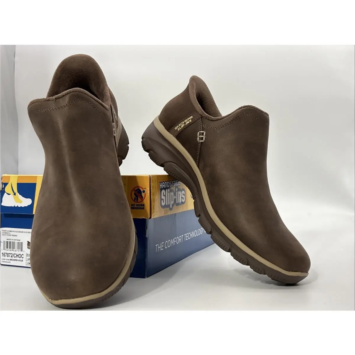Skechers shoes - Easy Going Modern Hour - Easy Going Modern Hour - 167872 - Chocolate (UPC: 0196989487915) 12