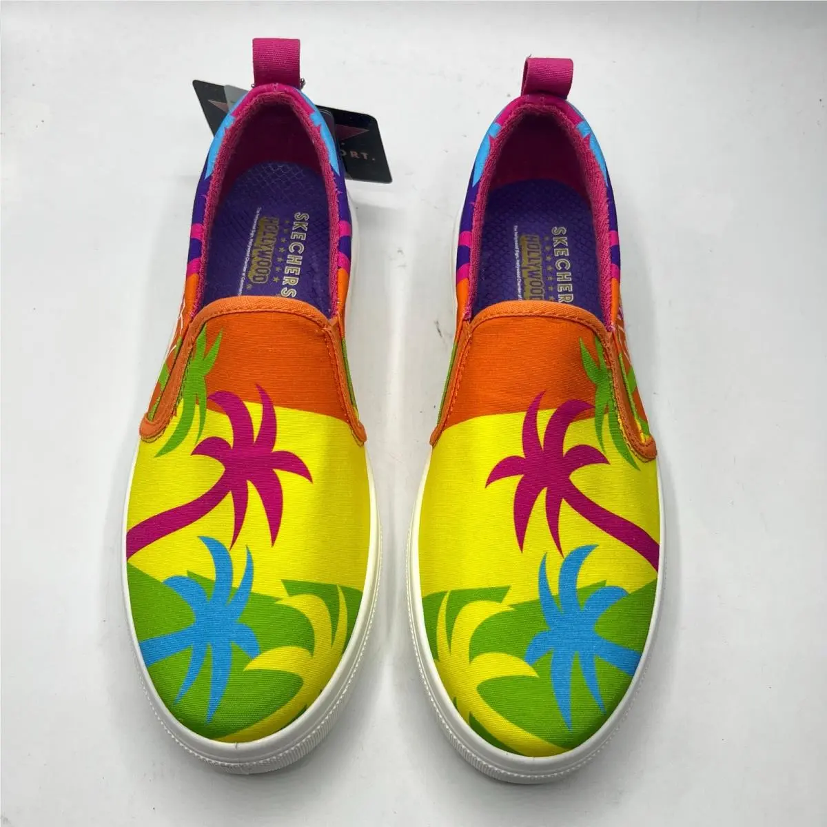 Skechers x Hollywood Women`s Poppy Palm Tree Pop Shoes Multicolor Size 8.5