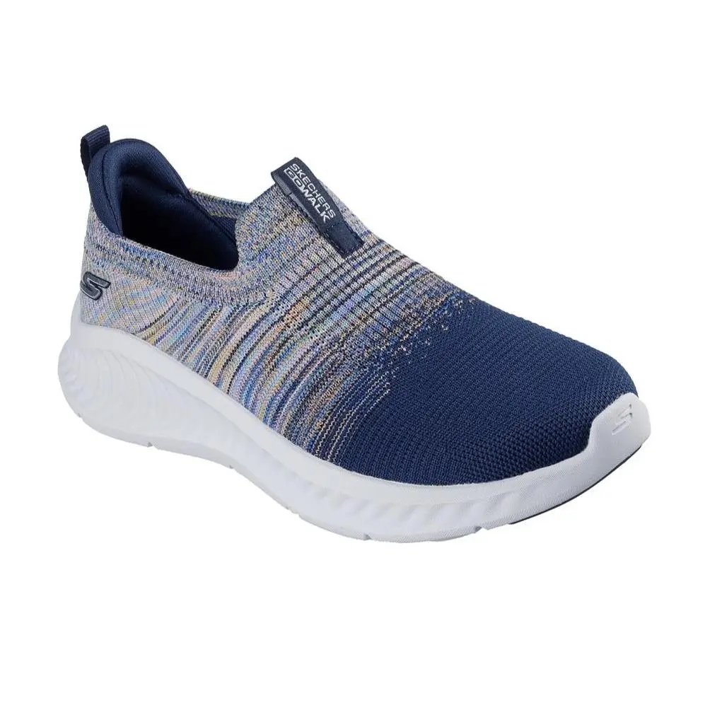 Womens Skechers Go Walk Now Trisha Sneakers - Navy Multi Knit Size 7.5 M US