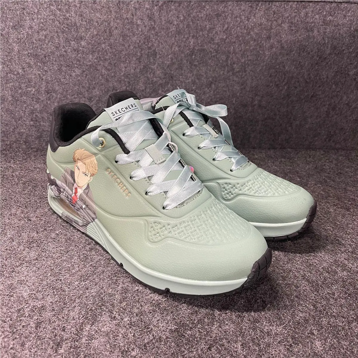Skechers Spy X Family Air Lace-up Sneaker Women`s Size US 9.5 Green
