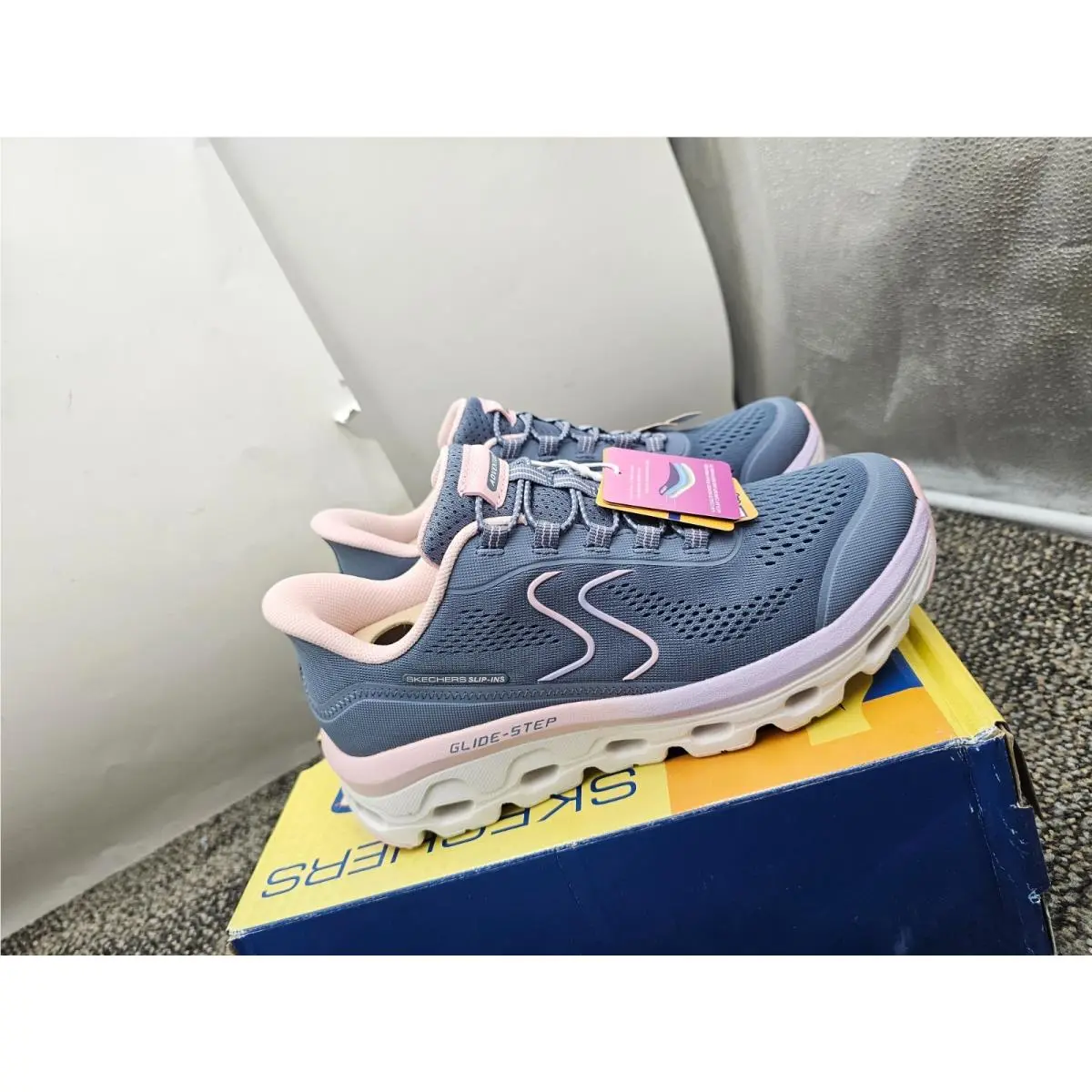 Skechers shoes - Slip-Ins: Glide-Step Sole - Sole - 180272 - Slate / Pink (UPC: 195204020333) 1