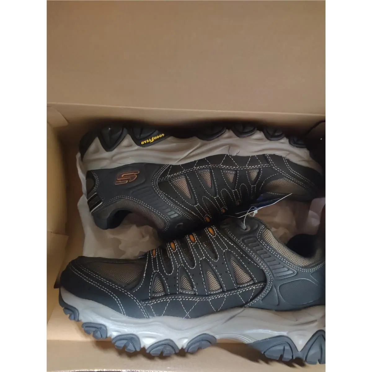 Skechers shoes - SKECHERS After Burn - After Burn - CHARCOAL/GOLD (UPC: 196989545615) 4