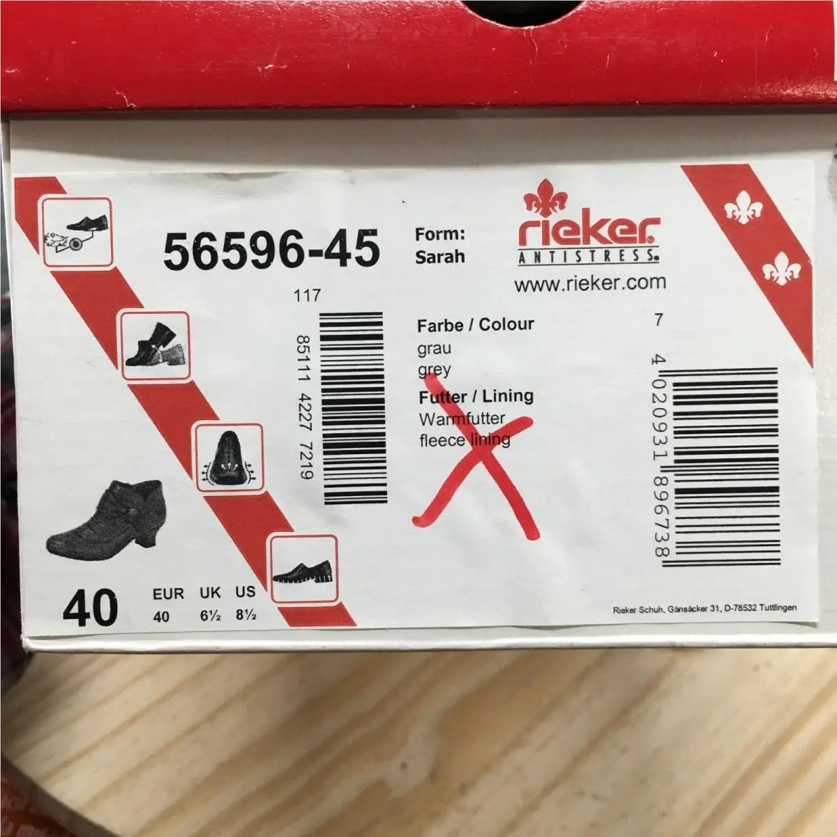 Rieker shoes - Rieker Sarah - Sarah - Gray 17