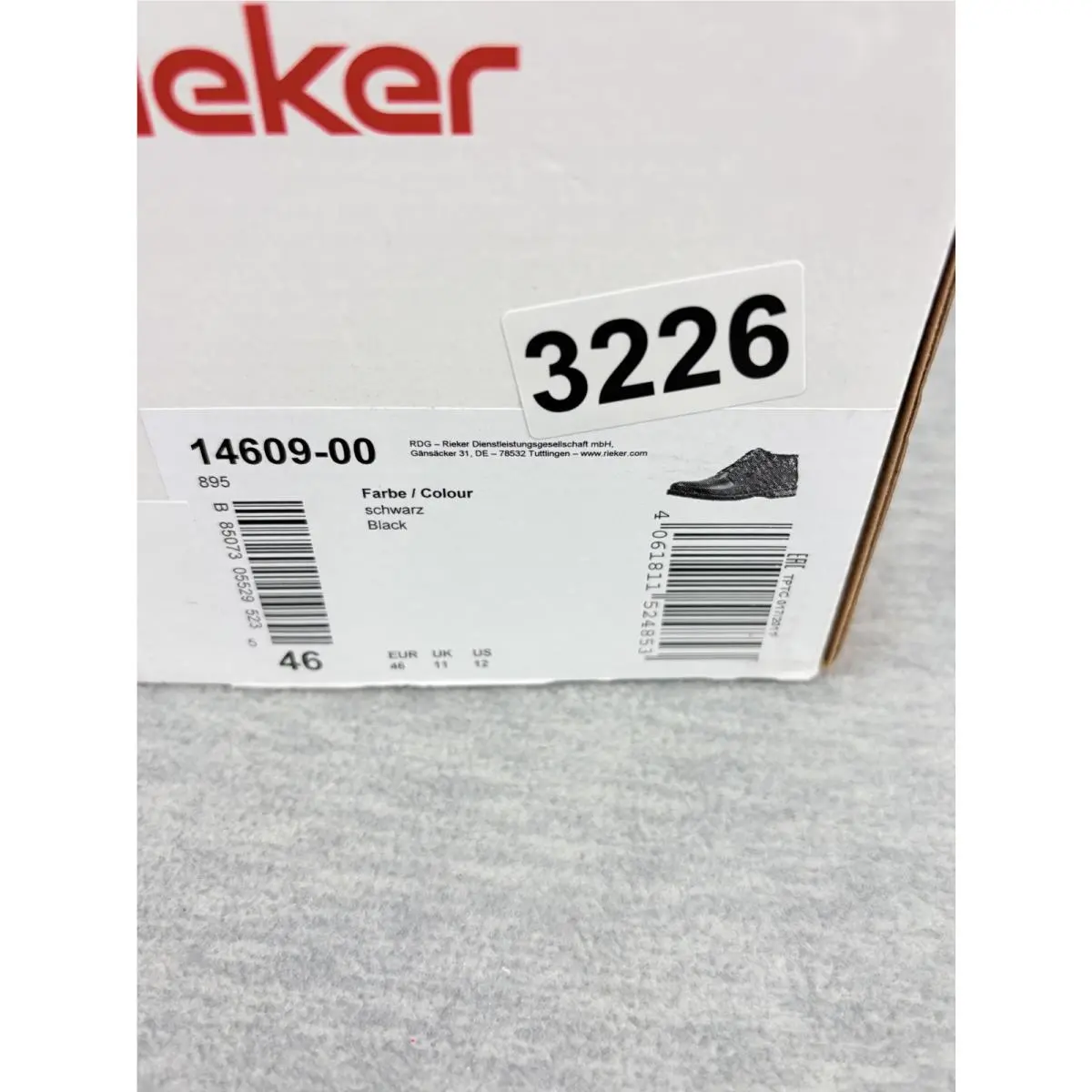 Rieker shoes - Rieker Dustin 09 14609-00 - Dustin - Black 8