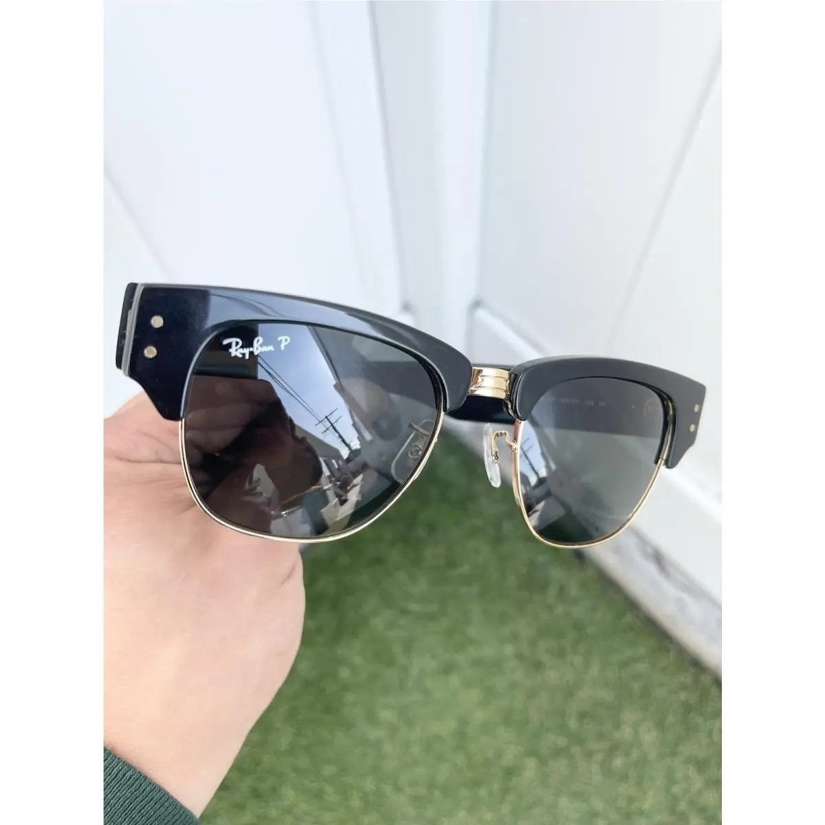 Ray Ban Mega Clubmaster Polarized RB0316-S 0316 Black G15 Size 53/21