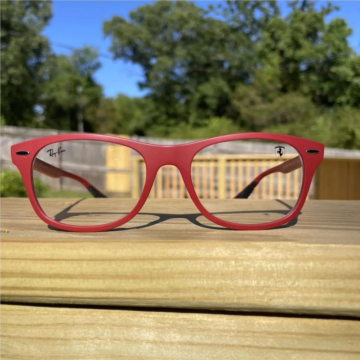 Ray-ban Optical RX 7307M Matte Red F628 Eyeglasses Ferrari